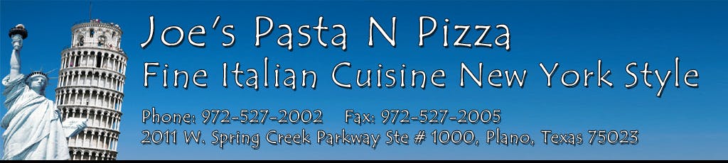 Joe's Pizza N Pasta logo