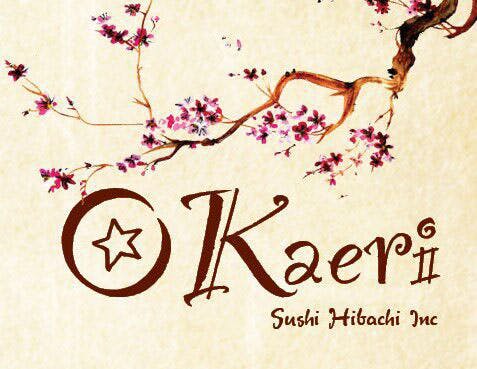 Okaeri Sushi Hibachi logo
