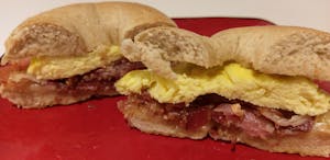 Veggie Lion Breakfast Bagel Image
