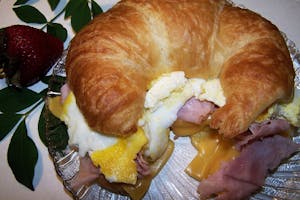 Bacon, Egg & Cheese Croissant Sandwich Image