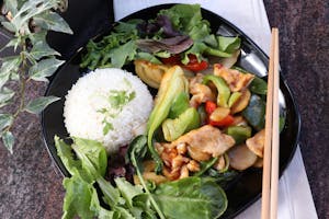 Thai Basil Chicken Lunch Image