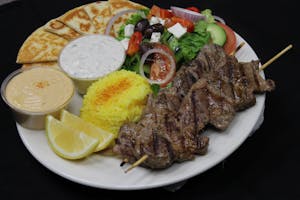 Lamb Kebab Plate Image