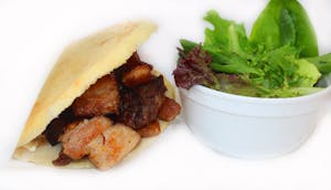 Steak and Pork Belly Arepa Image