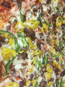 Steak Bomb Pizza Image
