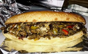 Beef Philly Cheese Steak Hoagie Image