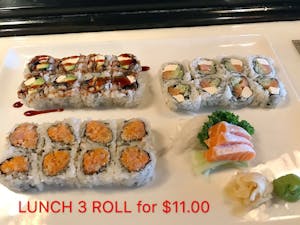 Three Rolls Lunch Image