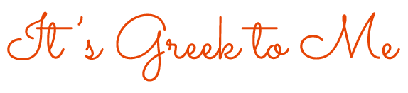 It's Greek to Me logo