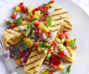 GRILLED POLENTA STRIPS with CORN SALAD Image