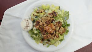 Grilled Chicken Shish Kebab over Salad Image
