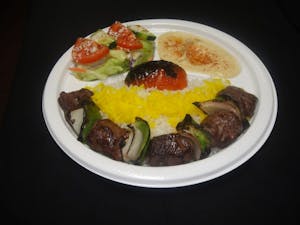 Lamb Kebab Plate Image