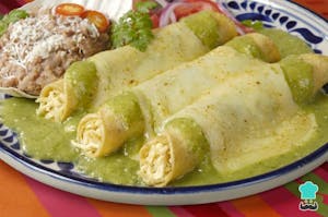 Enchiladas with sauce spice Image