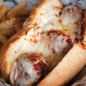 Meatball Parmigiana Sandwich Image