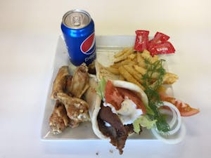 4. Gyro & 5-Piece Wings Combo Special Image
