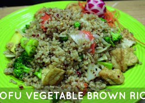 Tofu Vegetable Brown Rice Image
