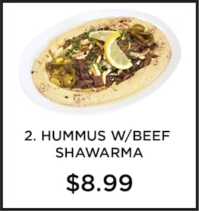 2. Hummus with Beef Shawarma Image