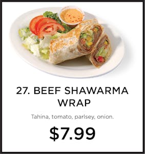 27. Beef Shawarma Wrap Image