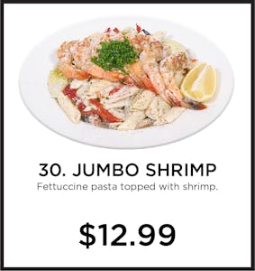 30. Jumbo Shrimp Pasta Image