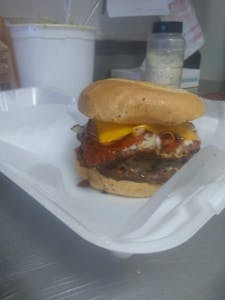 BBQ Bacon Cheeseburger 1/4lb(With One Mayo, Ketchup, Mustard On Side) Image