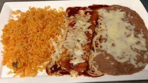 E. Enchilada, Rice, & Beans Image