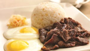 Tapsilog (Marinated Beef Strips) Image