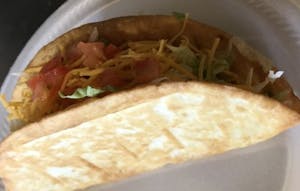 Large Fried Flour Taco Image