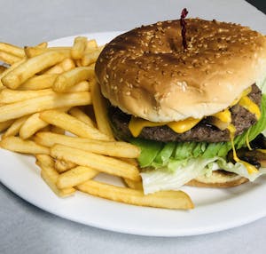 Avocado, Mushroom, & Cheese Burger Image
