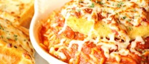 Chicken Parmesan with Spaghetti Marinara Image