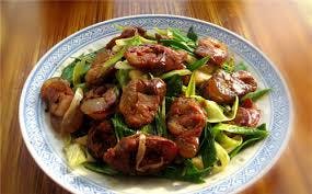 262. Stir‐Fried Spicy Chinese Sausage with Leeks 蒜苗炒香肠 Image