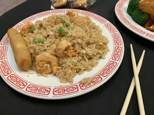 Beef, Chicken & Shrimp Fried Rice Image