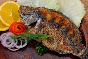 4. Fried Tilapia Meal Image