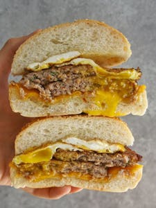Two Egg, Meat & Cheese Sandwich Image