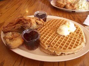 Chicken & Waffles Platter Image