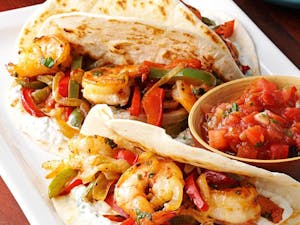 Grilled Veggies & Shrimp Wrap Image