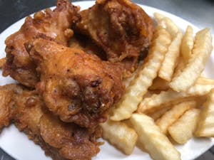3. Chicken Wings & Fries Image