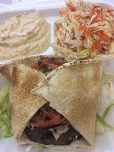 Syrian Hamburger Meal Image