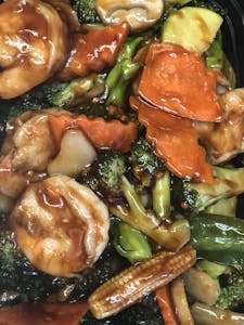 73. Shrimp with Mixed Vegetables 素菜虾 Image