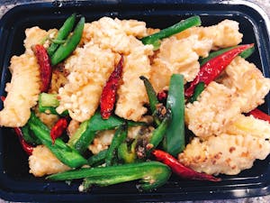 105. Stir-Fried Squid with Jalapenos Image