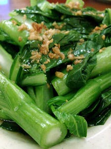 Yu Choy with Shrimp Garlic Sauce Image