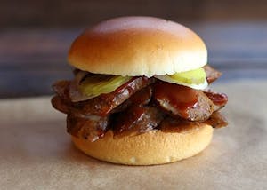 Classic Polish Kielbasa Sandwich Image