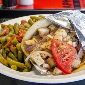 1B. Chicken Gyro 1 Side Item & Canned Drink Image
