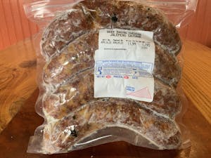 Beef Bacon Cheddar Jalapeno Sausage FROZEN Image