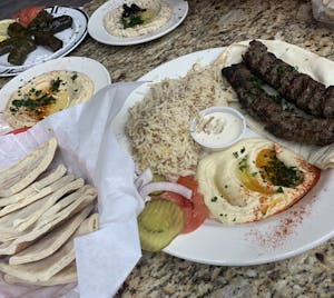 Beef Kafta Kabob Plate Image
