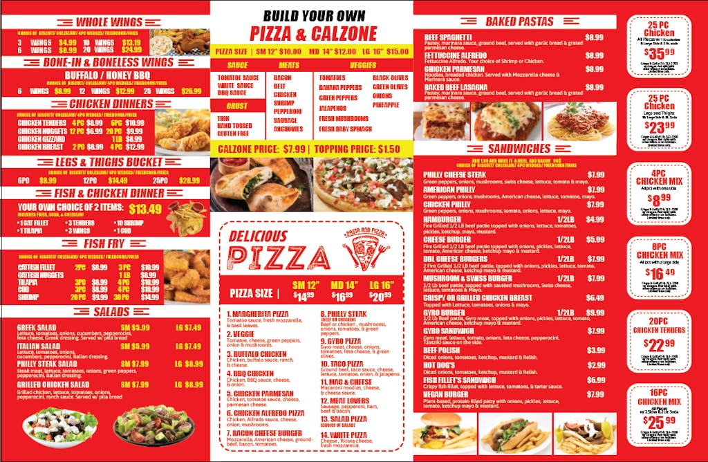 Menu Crispy and Grill