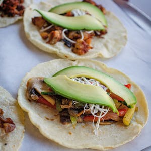 Two Vegetarian Tacos Image