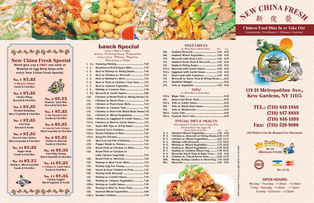 Home - New China Fresh Restaurant