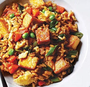 Vegetable Fried Rice with Tofu Image