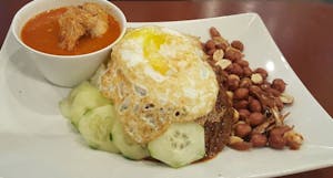 Nasi Lemak with Curry Chicken Image