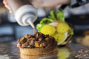 Mr. Brews Original Pulled Pork Sandwich Image