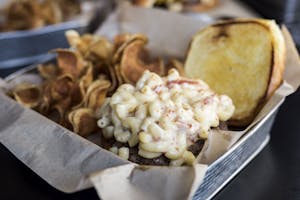 Bacon Mac N' Cheese Burger Image