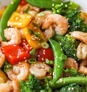 Lunch Shrimp with Vegetables Image